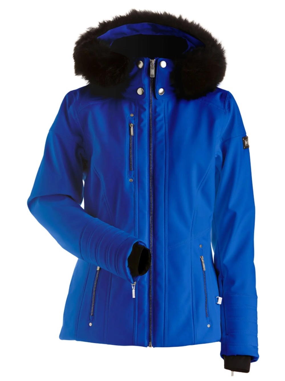 NILS Niseko Royal Blue Faux Fur Hooded Ski Jacket Sz 6